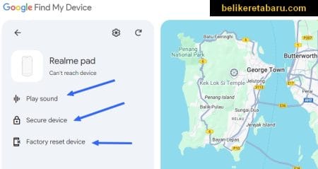 Panduan track smartphone android menggunakan Google Find My Device