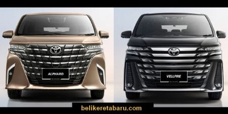 Beli Toyota Alphard Baru Secara Online Pandangan hadapan kereta Toyota Alphard dan Vellfire 4th generation