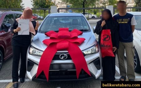 Seronoknya berjaya beli kereta baru Perodua Axia