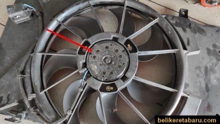 Kipas radiator fan kereta Preve yang perlu ditukar