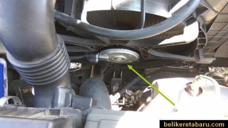 Selepas menukar kipas radiator yang baharu