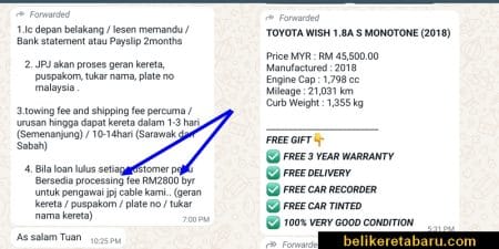 Jumlah bayaran processing fee di JPJ