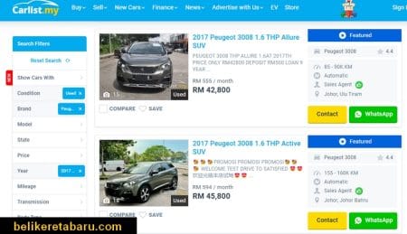 Beli Kereta Terpakai Murah Di Carlist.my