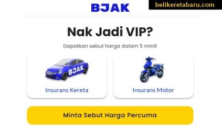 Renew insurans kereta dan insurans motor secara online melalui BJAK