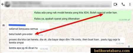 Cara request pre-order kereta recond import terpakai untuk import ke Malaysia