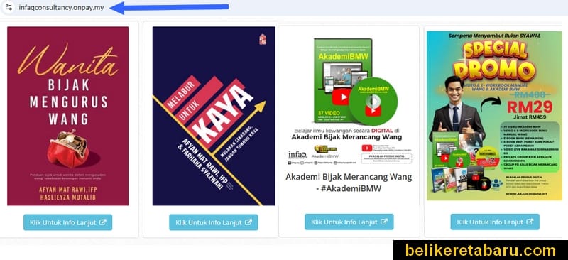 Buat sales page jualan mudah guna sistem OnPay