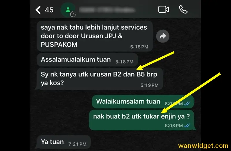 Servis runner buat pemeriksaan B2 puspakom untuk penukaran enjin kereta