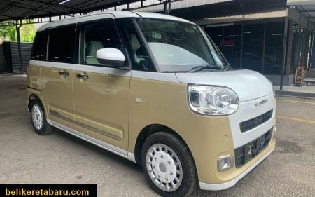 Kereta import terpakai recond Daihatsu Canbus Stripes G Turbo warna beige putih